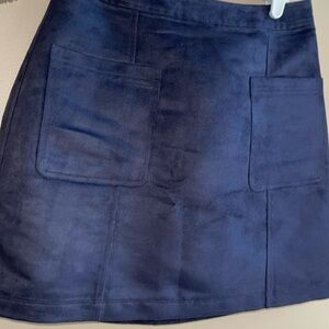 Faux Suede Mini Skirt